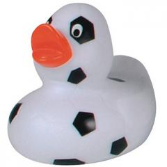 M131102 White/black - Squeaky duck soccer ball - mbw